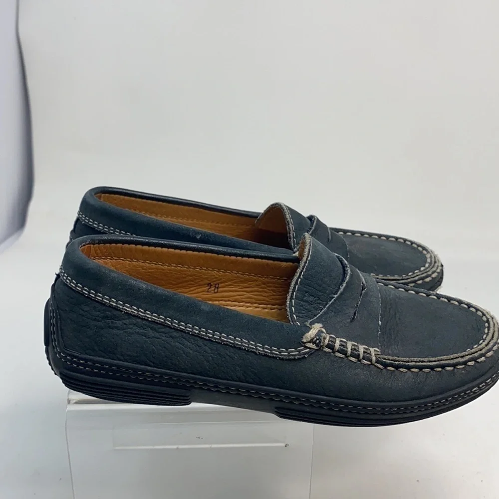 Tod’s Sz 28 Kids Suede Slip On Moccasins Loafers